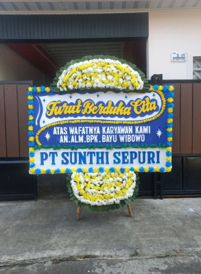 Papan Bunga Duka di Hadimulyo Timur