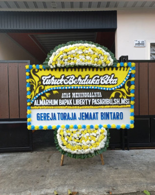 Papan Bunga Duka di Hadimulyo Timur