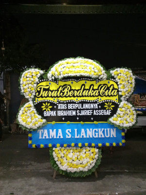 Papan Bunga Duka di Hadimulyo Timur